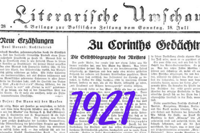 Das Bild zeigt eine Feuilletonseite einer Tageszeitung.