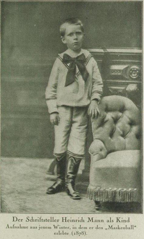 Das Bild zeigt den siebenjährigen Heinrich Mann.