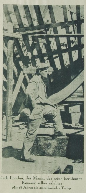 Das Bild zeigt den achtzehnjährigen Jack London.